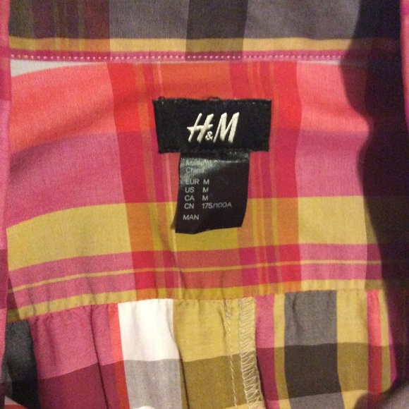 H&M Mens' Multi-Color Spring/Summer Shirt - Picture 4 of 5